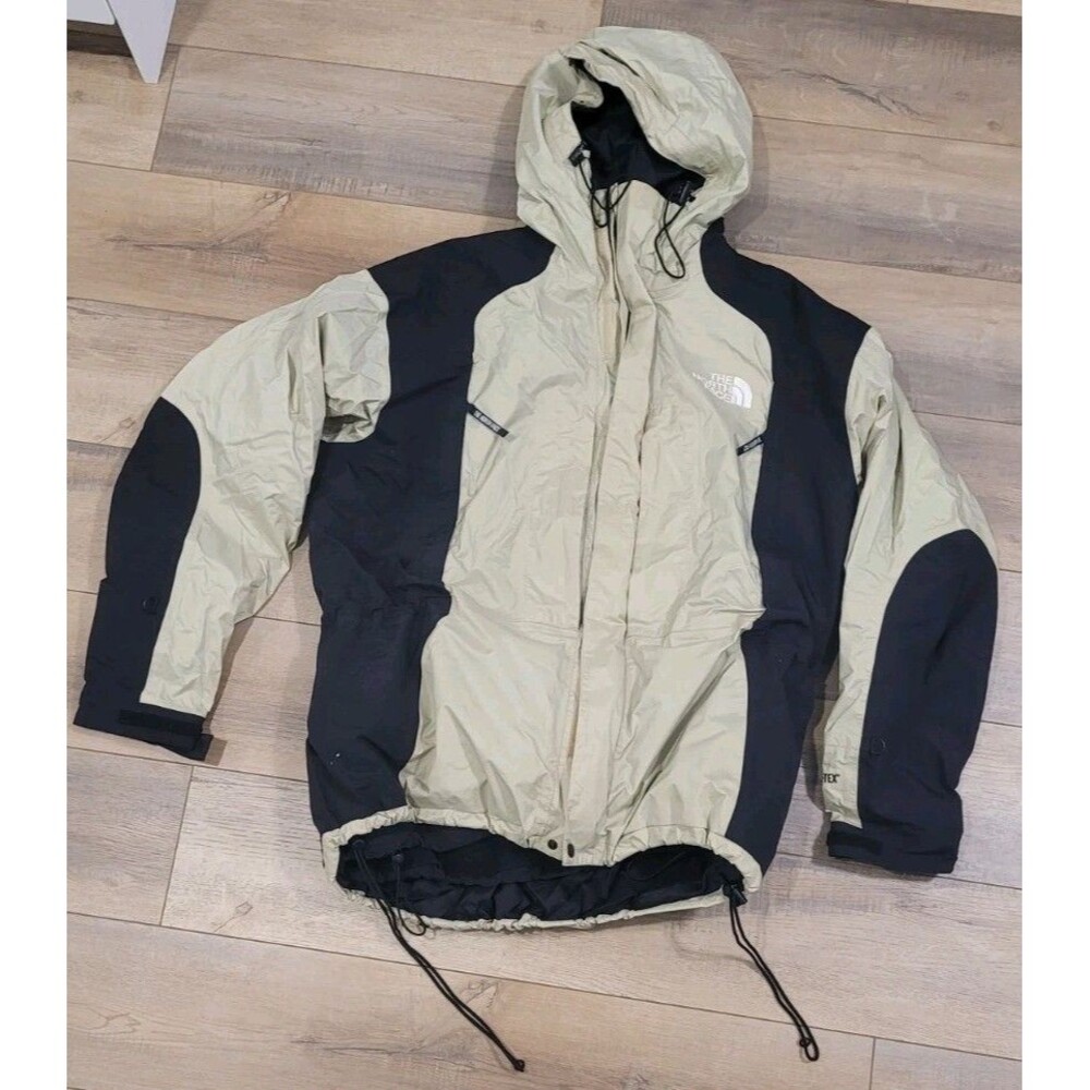 RARE Vintage 90s The North Face TNF Sand Gore-Tex Mountain Light Jacket Size XL